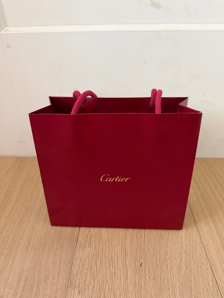 Cartier Mini Gift Bag With Gold Logo